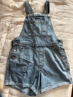 Universal Thread Light Wash Denim Overalls